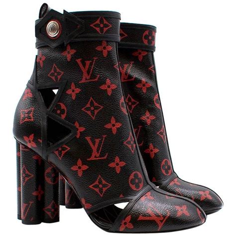 red and black louis vuitton shoes|louis vuitton red boots.